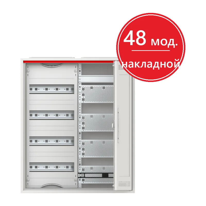 АВВ CA24VMW Шкаф 48М навесной мультимедиа IP30, 650x550x160мм с самозажим клем N/P радиопрозрачная дверь