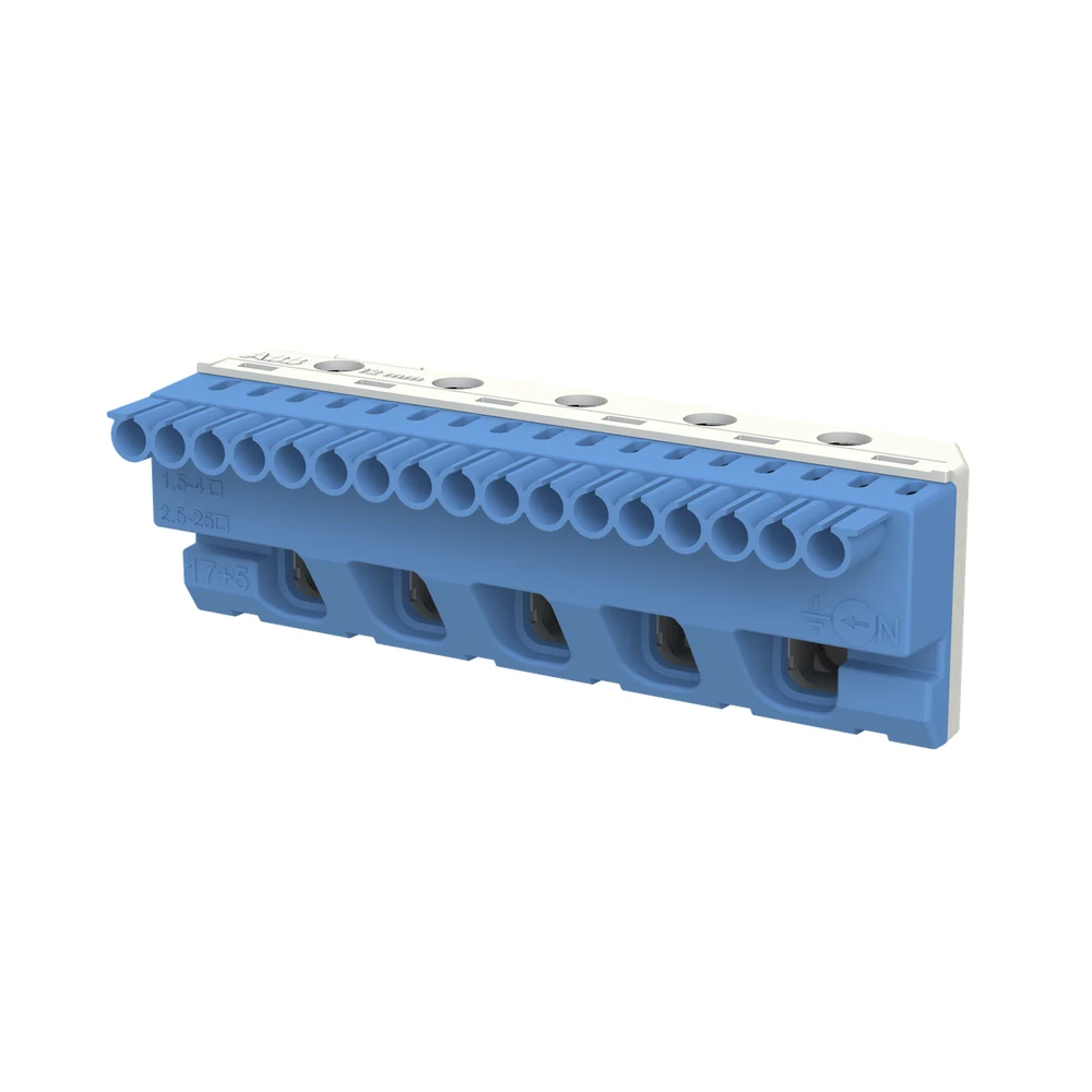 ZK175B Клеммник самозажимной ABB N17x4+5x25мм 3