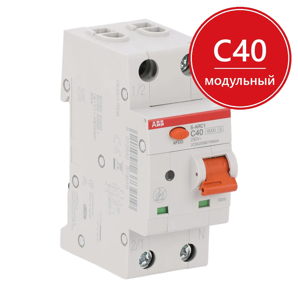 ABB Выключатель автоматический с защитой от дуги S-ARC1 C40 (2CSA255901R9404)