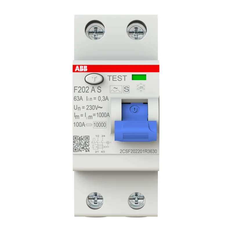 УЗО ABB F202 A S-63/0.3 63А 300mA (А) селективный 2CSF202201R3630 2