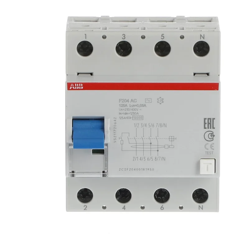 УЗО ABB F204 AC-125/0.03 125А 30mA (АС) 2CSF204001R1950 2