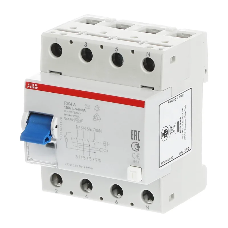 УЗО ABB F204 A-125/0.03 125А 30mA (А) 2CSF204101R1950 3