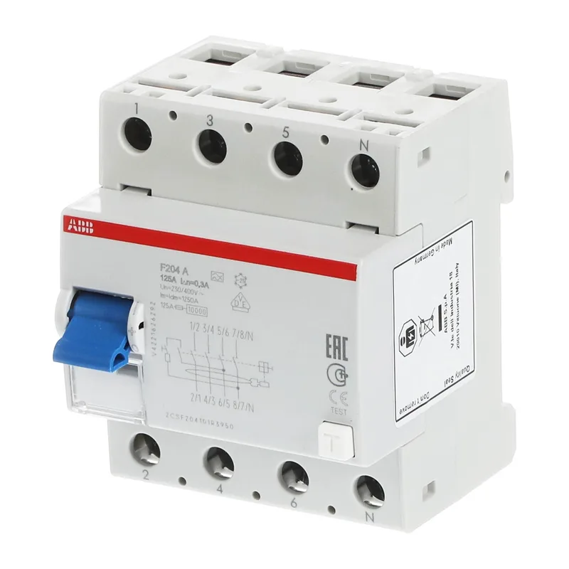 УЗО ABB F204 A-125/0,3 125A 300mA (A) 2CSF204101R3950 3