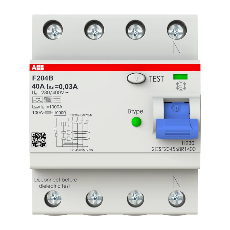 УЗО ABB F204 B-40/0.03 40А 30mA (B) 2