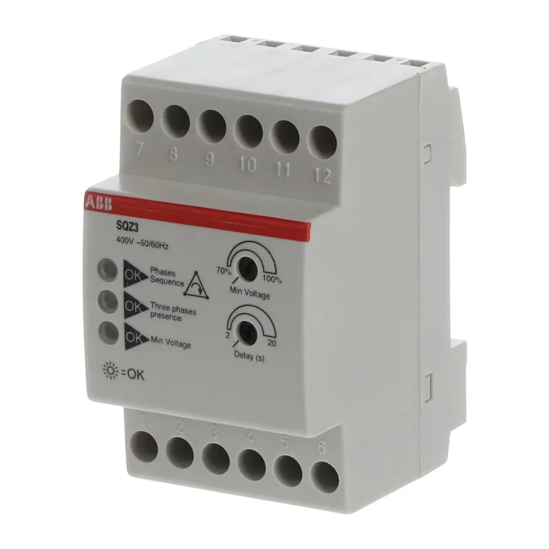 Модульное реле ABB SQZ3 перекоса фаз и падения напряжения 2CSM111310R1331 2