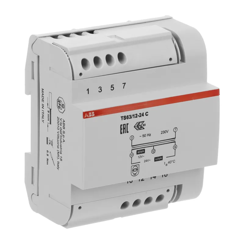 ABB Трансформатор разделительной безопасности ABB типа TS63/12-24C 3