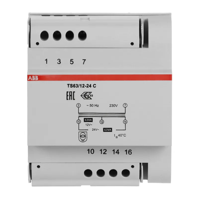 ABB Трансформатор разделительной безопасности ABB типа TS63/12-24C