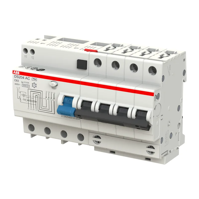 ABB DS204 C63 Диффавтомат 4P 63А 30mA 6kA (C) тип AC 3
