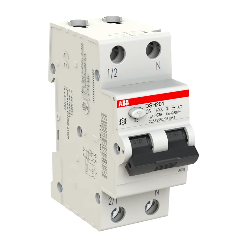 ABB DSH201 C6 AC30 Диффавтомат 1P+N 6A 30mA (AC) хар. C 4