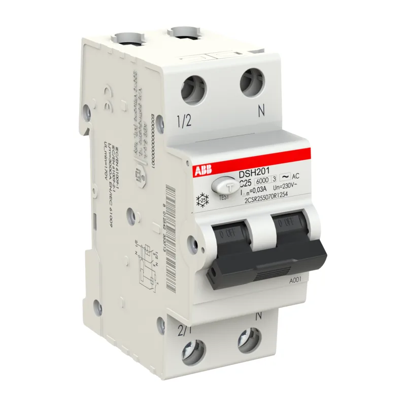 ABB DSH201 C25 AC30 Диффавтомат 1P+N 25A 30mA (AC) хар. C 4