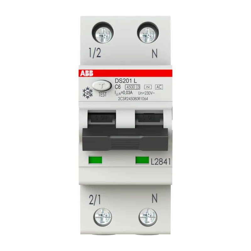 Дифавтомат ABB DS201 C32 AC30 (2П C 32A 30mA тип AC) 3