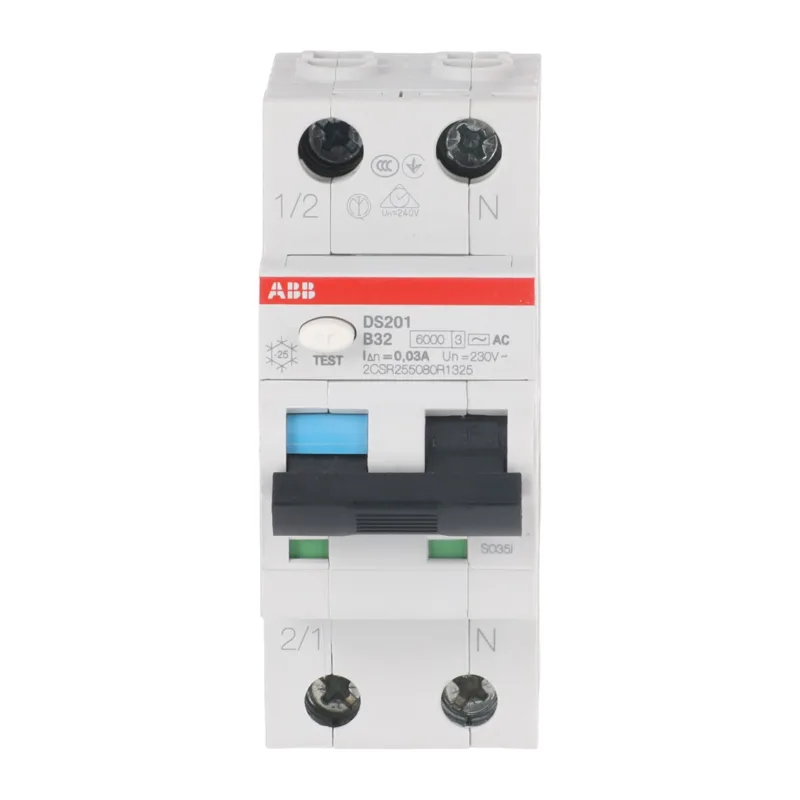 Дифавтомат ABB DS201 B32 AC30 (2П B 32A 30mA тип AC)