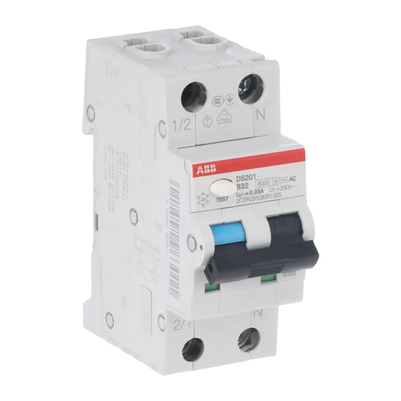 Дифавтомат ABB DS201 B32 AC30 (2П B 32A 30mA тип AC) 4
