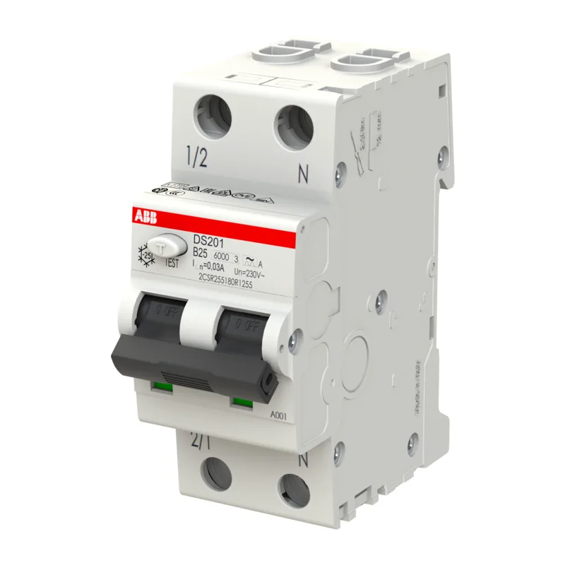Дифавтомат ABB DS201 B25 A30 (2П B 25A 30mA тип A) 3