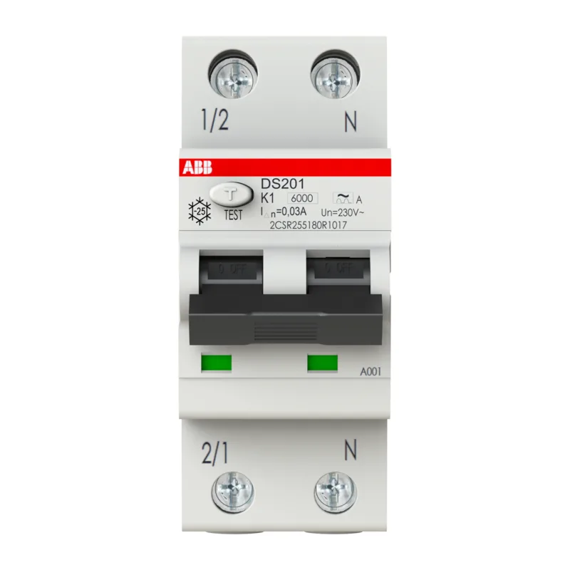 Дифавтомат ABB DS201 C40 A30 (2П C 40A 30mA тип A) 2