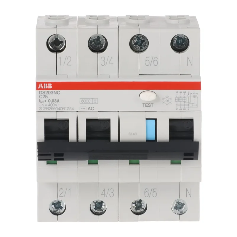 ABB DS203NC C25 Диффавтомат 3P 25А 30mA 6kA (C) тип AC 2