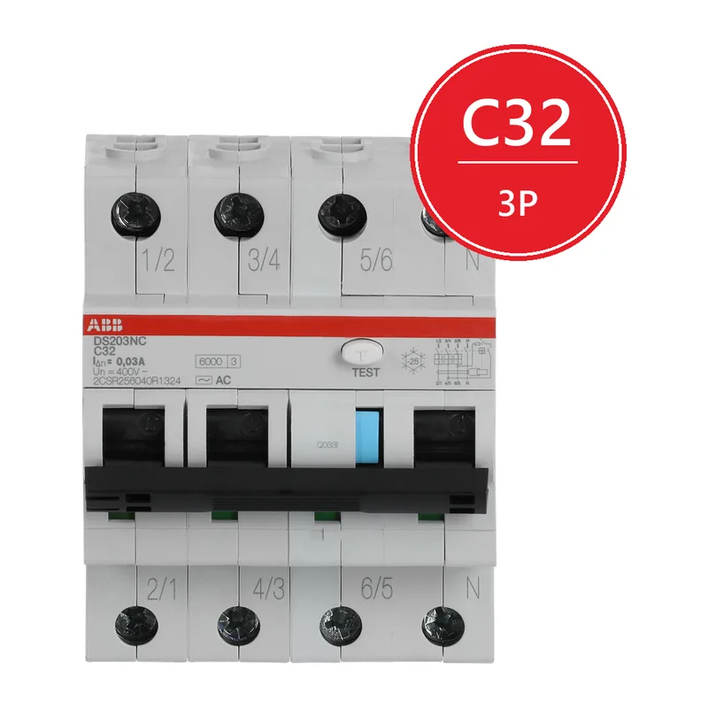 ABB DS203NC C32 Диффaвтомат 3P 32A 30mA 6kA (C) тип AC