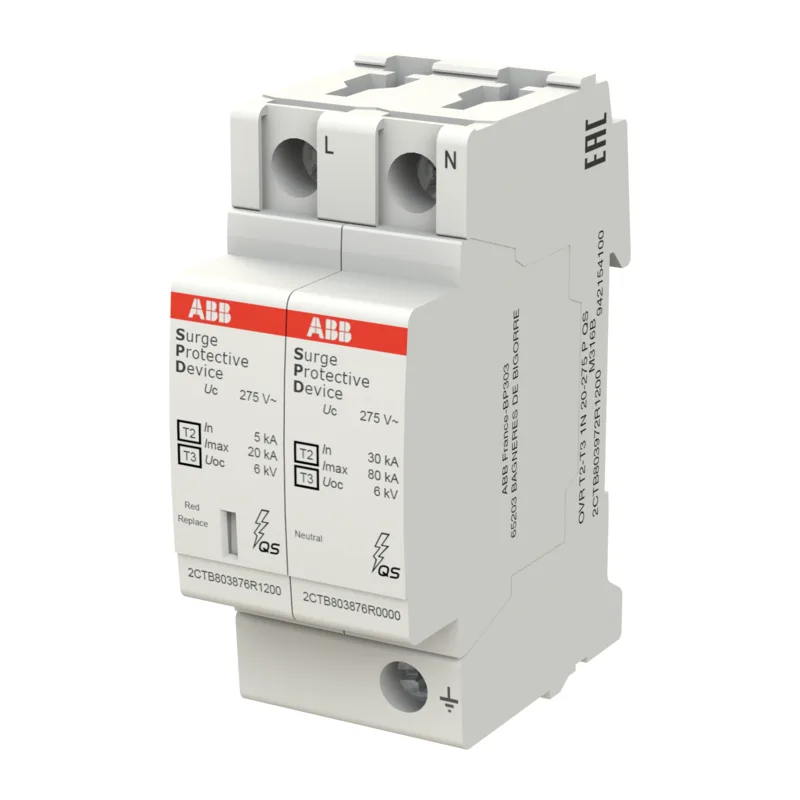 ABB Ограничитель перенапряжения УЗИП OVR T2-T3 1N 20-275 P QS 3