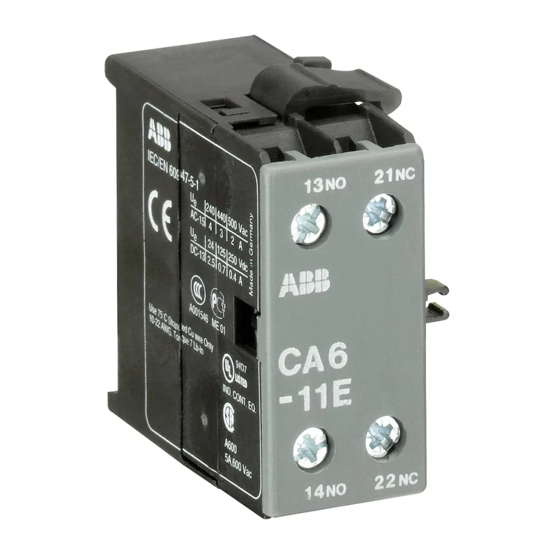 CA6-11E Дополнительный контакт боковой для миниконтакторов B6-, B7-40-00, BC6-, BC7-40-00 ABB