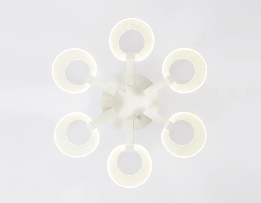 Потолочная светодиодная люстра с пультом AK4031/6 WH белый 96W D600*290 (ПДУ РАДИО 2.4) Ambrella Light 7