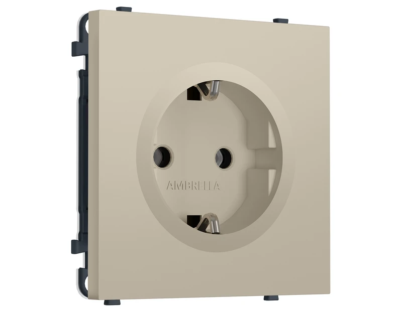 Комплект механизма электрической розетки SIGMA Кашемир 50Hz 2P+E с/з 16A-250V QUANT PRO (SP3460, PR141)