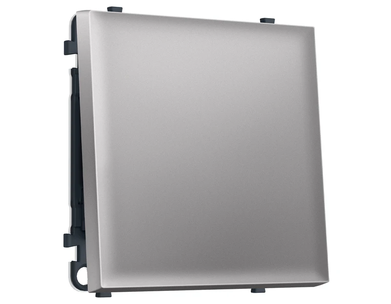 Комплект механизма 1-кл выключателя SIGMA Сталь матовый 10A-250V QUANT PRO (SP5010, PR101)
