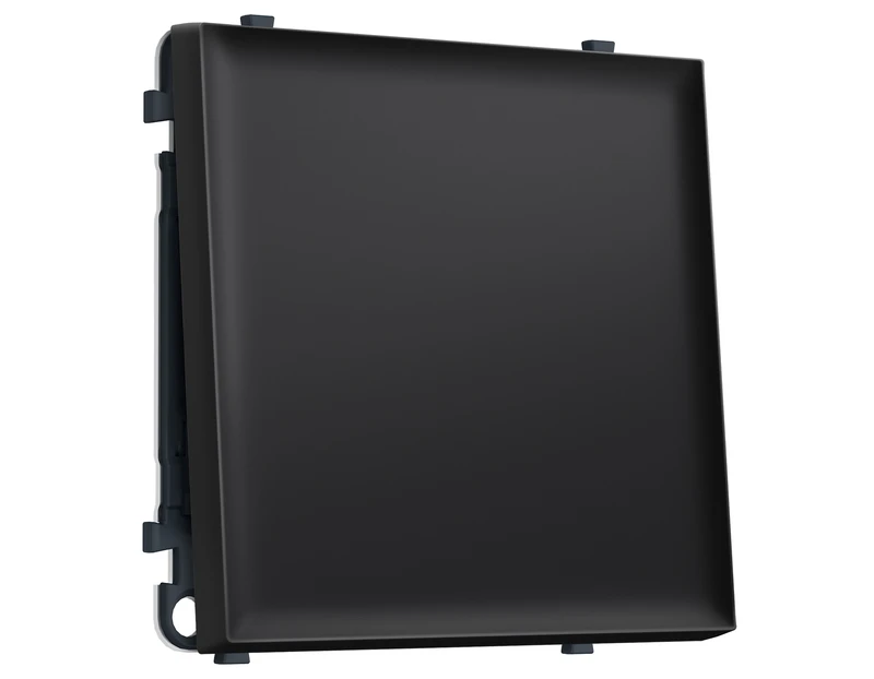 Комплект механизма 1-кл выключателя SIGMA Черный матовый 10A-250V QUANT PRO (SP8010, PR101)