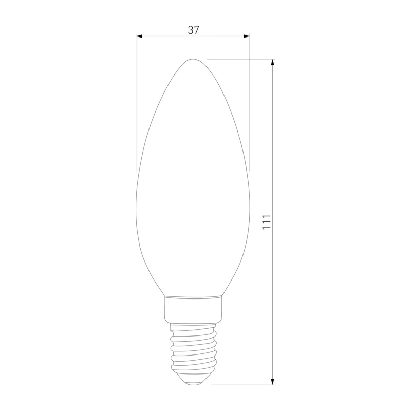 Светодиодная лампа "Свеча" C37 8W 3300K E14 BLE1402 Elektrostandard 2