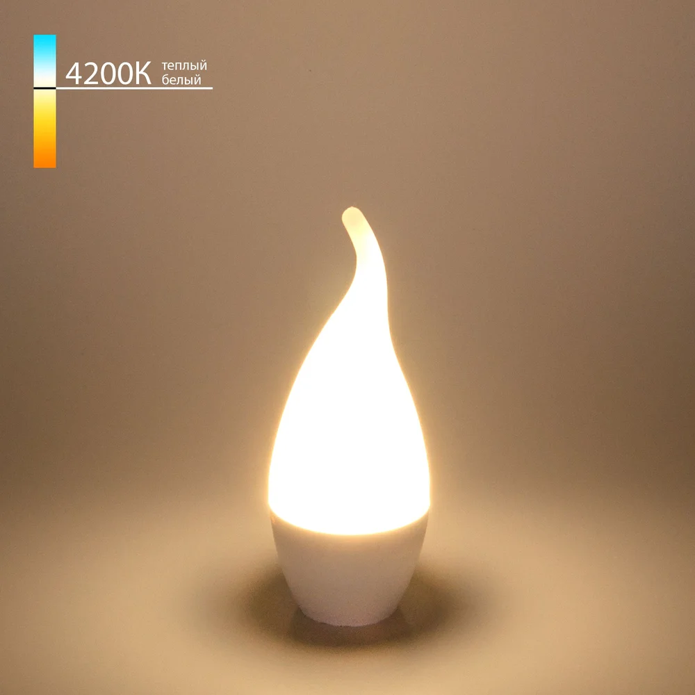 Светодиодная лампа "Свеча на ветру" CA37 6W 4200K E14 BLE1419 Elektrostandard