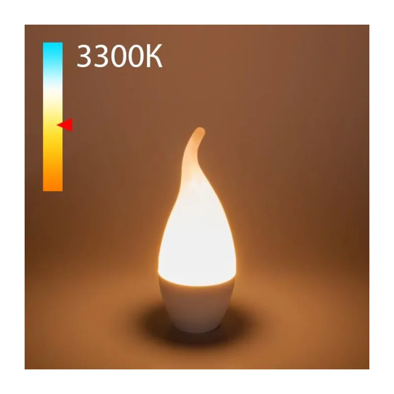 Светодиодная лампа "Свеча на ветру" CA37 8W 3300K E14 BLE1431 Elektrostandard