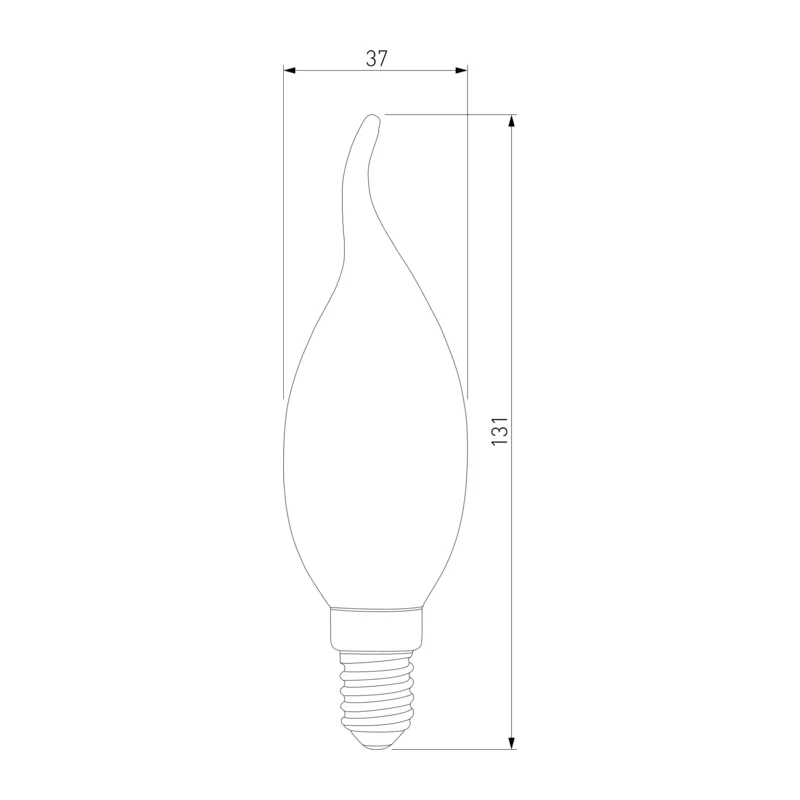Светодиодная лампа "Свеча на ветру" CA37 8W 4200K E14 BLE1432 Elektrostandard 2