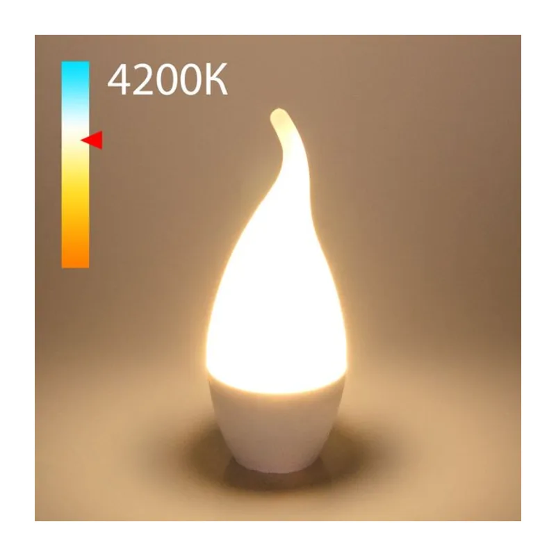 Светодиодная лампа "Свеча на ветру" CA37 8W 4200K E14 BLE1432 Elektrostandard