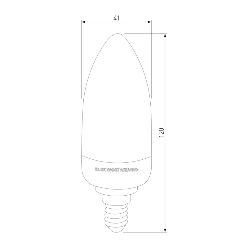Светодиодная лампа "Имитация пламени" 3 режима C37 3W 1600K E14 BLE1436 Elektrostandard 2