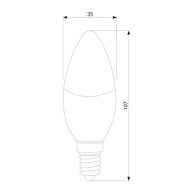 Светодиодная лампа "Свеча" Dimmable C35 7W 4200K E14 BLE1448 Elektrostandard 2