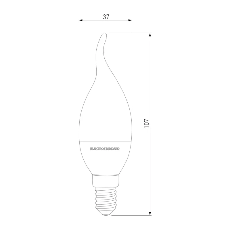 Светодиодная лампа "Свеча на ветру" Dimmable CW35 7W 4200K E14 BLE1450 Elektrostandard 2