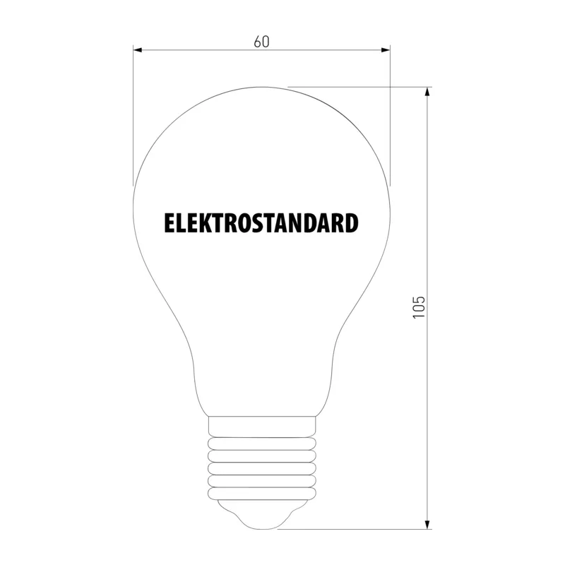 Филаментная светодиодная лампа А60 8W 3300K E27 тонированная BLE2705 Elektrostandard 3