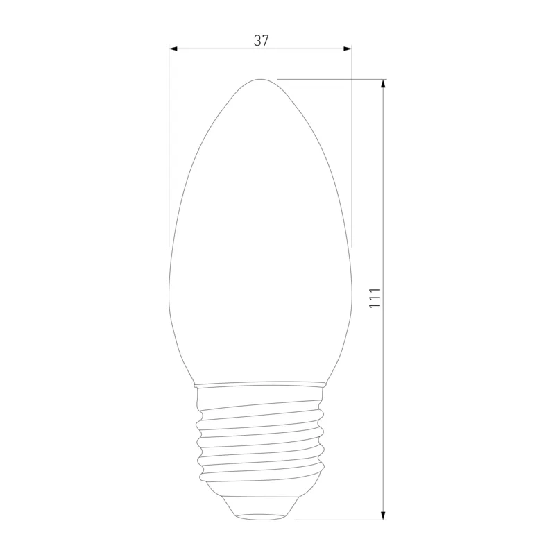 Светодиодная лампа "Свеча" C37 8W 3300K E27 BLE2711 Elektrostandard 2