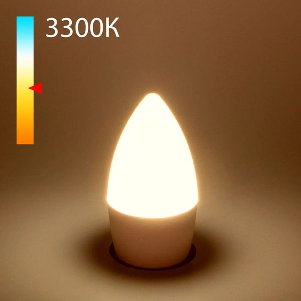 Светодиодная лампа "Свеча" C37 8W 3300K E27 BLE2711 Elektrostandard