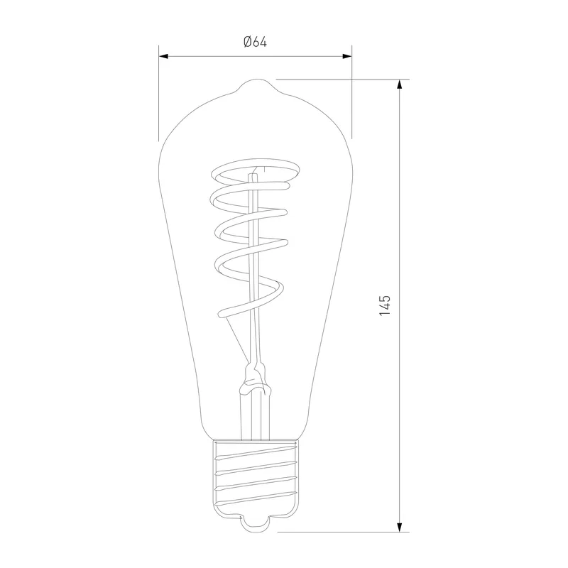 Филаментная светодиодная лампа ST64 8W 3300K E27 тонированная BLE2717 Elektrostandard 4
