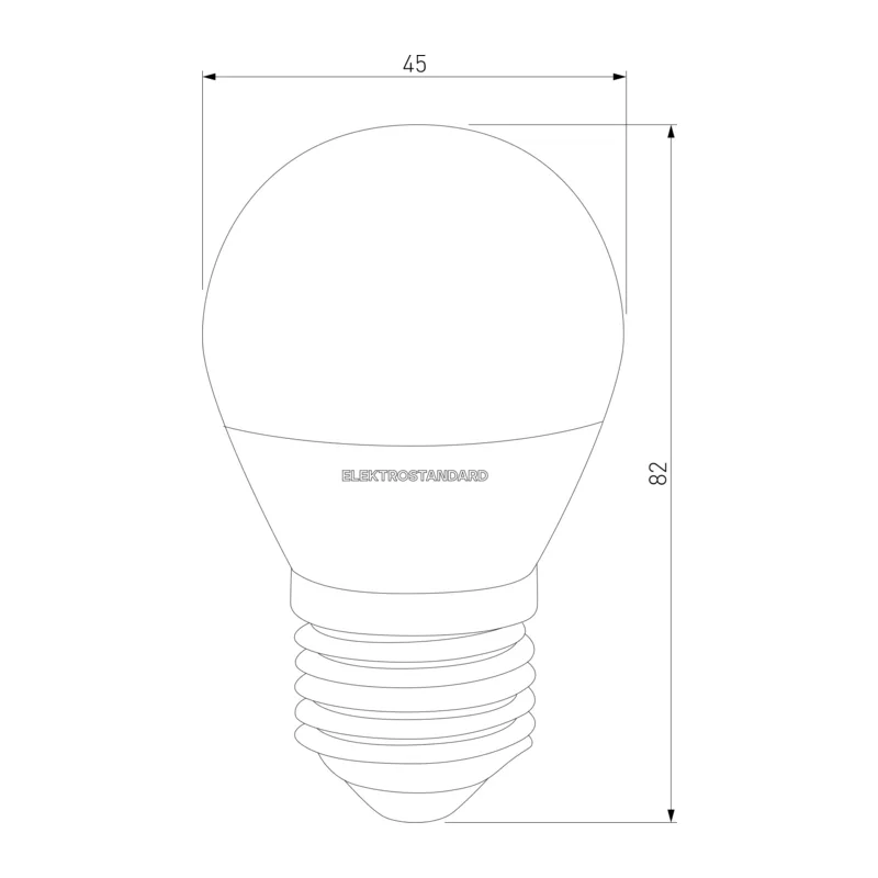 Светодиодная лампа G45 7W 4200K E27 BLE2731 Elektrostandard 2