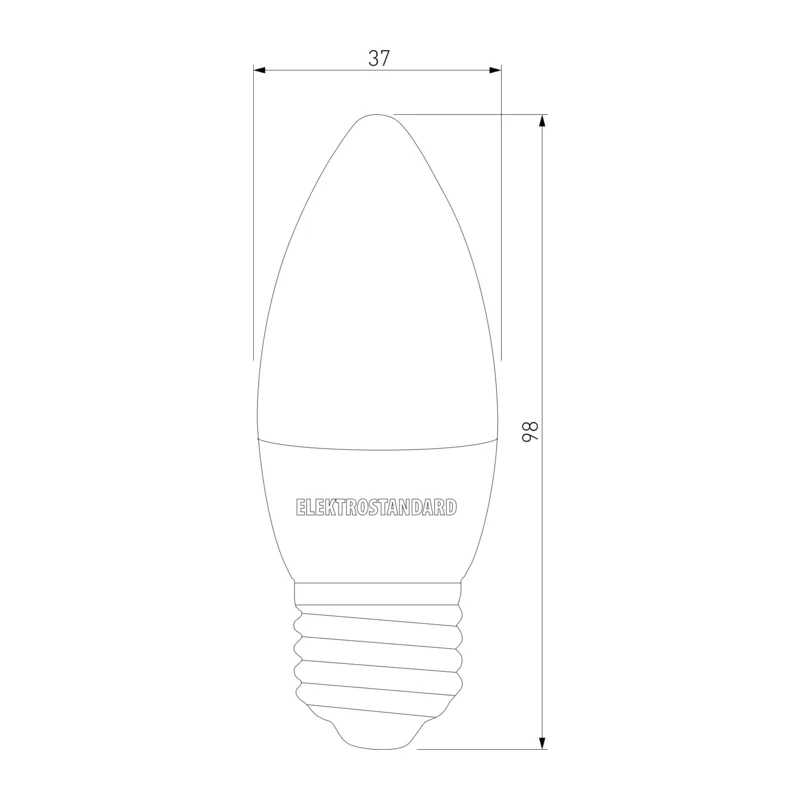 Светодиодная лампа "Свеча" C37 6W 4200K E27 BLE2737 Elektrostandard 2
