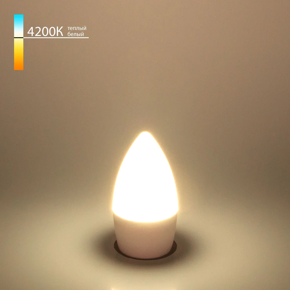 Светодиодная лампа "Свеча" C37 6W 4200K E27 BLE2737 Elektrostandard