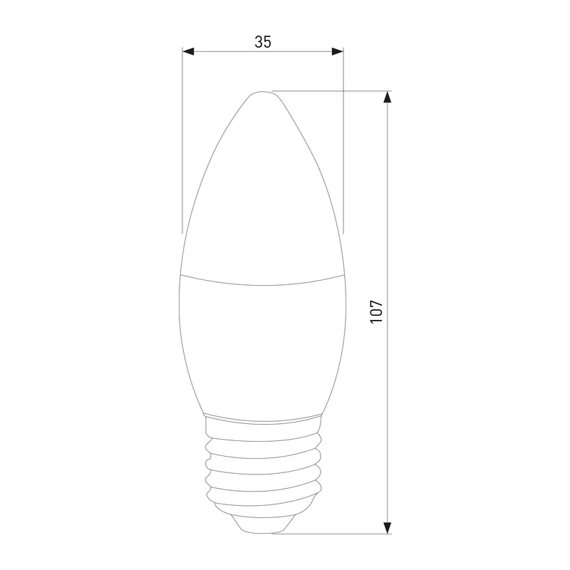 Светодиодная лампа "Свеча" Dimmable C35 7W 4200K E27 BLE2775 Elektrostandard 2
