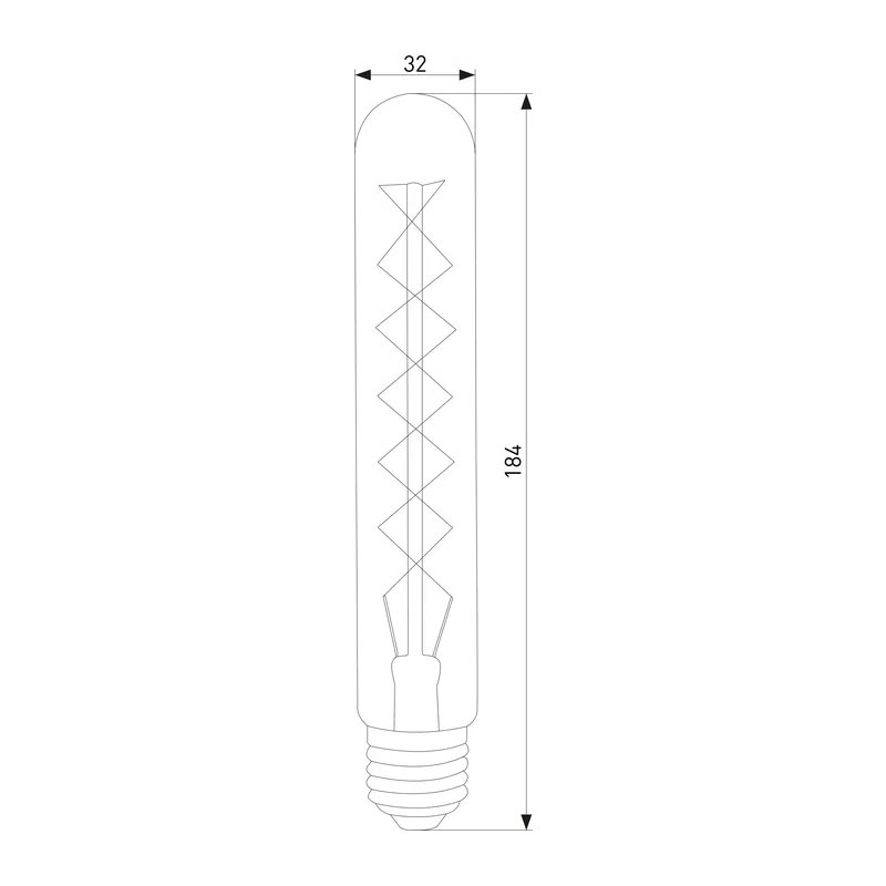 Ретро лампа Эдисона T32 60W E27 BX113 Elektrostandard 2