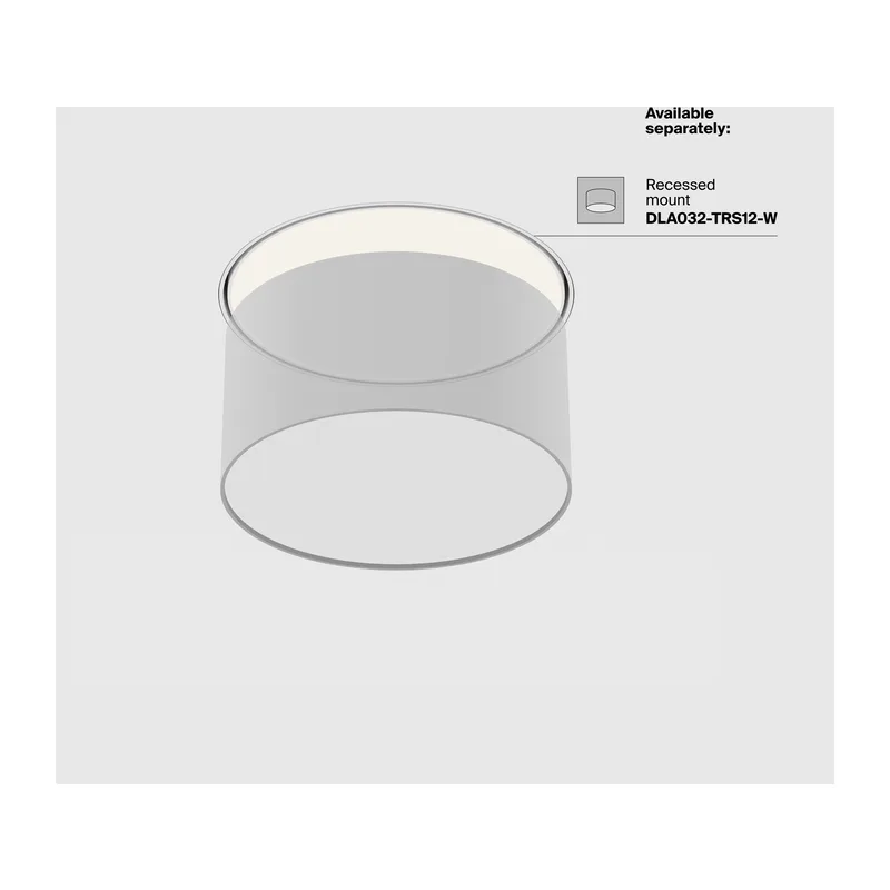 Потолочный светильник Зон / Zon 12 Вт 4000 К 120° Maytoni C032CL-12W4K-RD-W 9