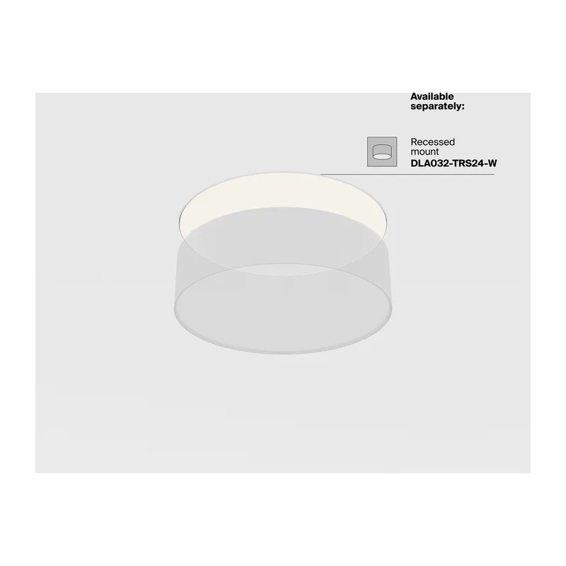 Потолочный светильник Зон / Zon 24 Вт 3000 К 120° Maytoni C032CL-24W3K-RD-MG 12