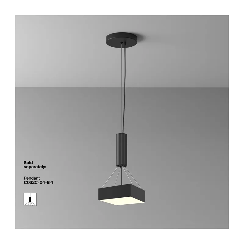 Потолочный светильник Зон / Zon 24 Вт 3000 К 120° Maytoni C032CL-24W3K-SQ-B 10