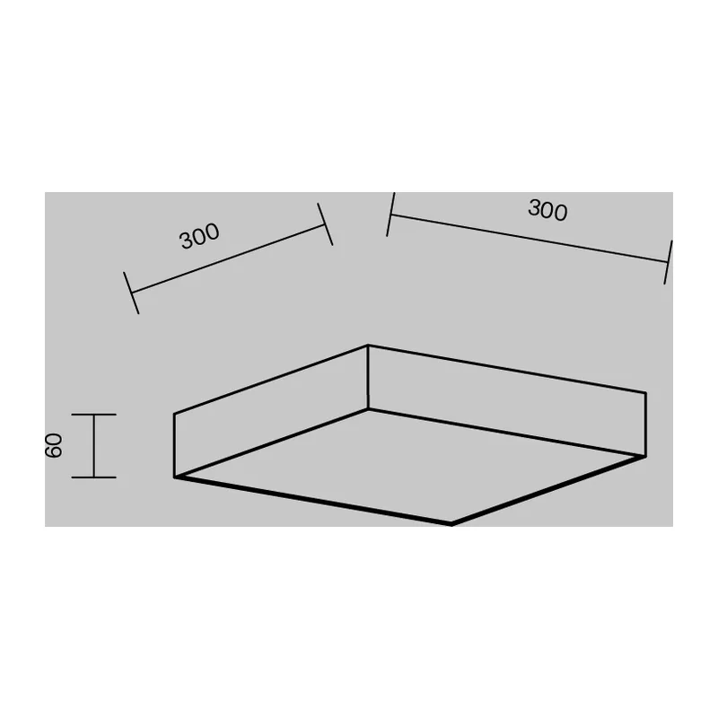 Потолочный светильник Зон / Zon 36 Вт 3000 К 120° Maytoni C032CL-36W3K-SQ-B 8