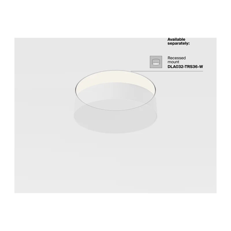 Потолочный светильник Зон / Zon 36 Вт 4000 К 120° Maytoni C032CL-36W4K-RD-W 10