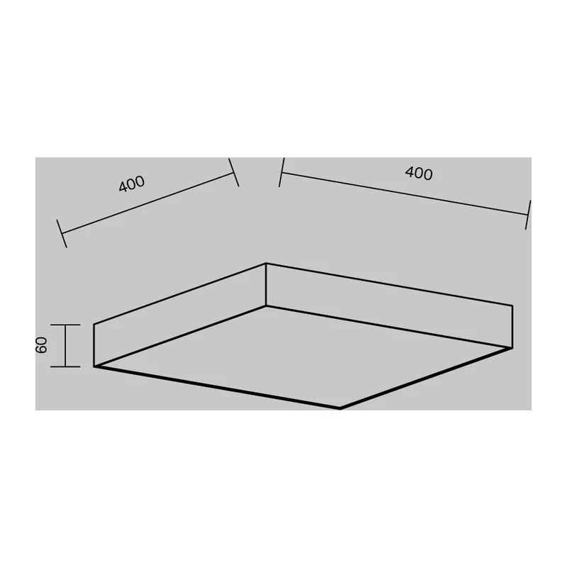 Потолочный светильник Зон / Zon 45 Вт 3000 К 120° Maytoni C032CL-45W3K-SQ-B 8